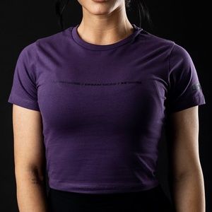 Alphalete Small Purple Cropped Tee